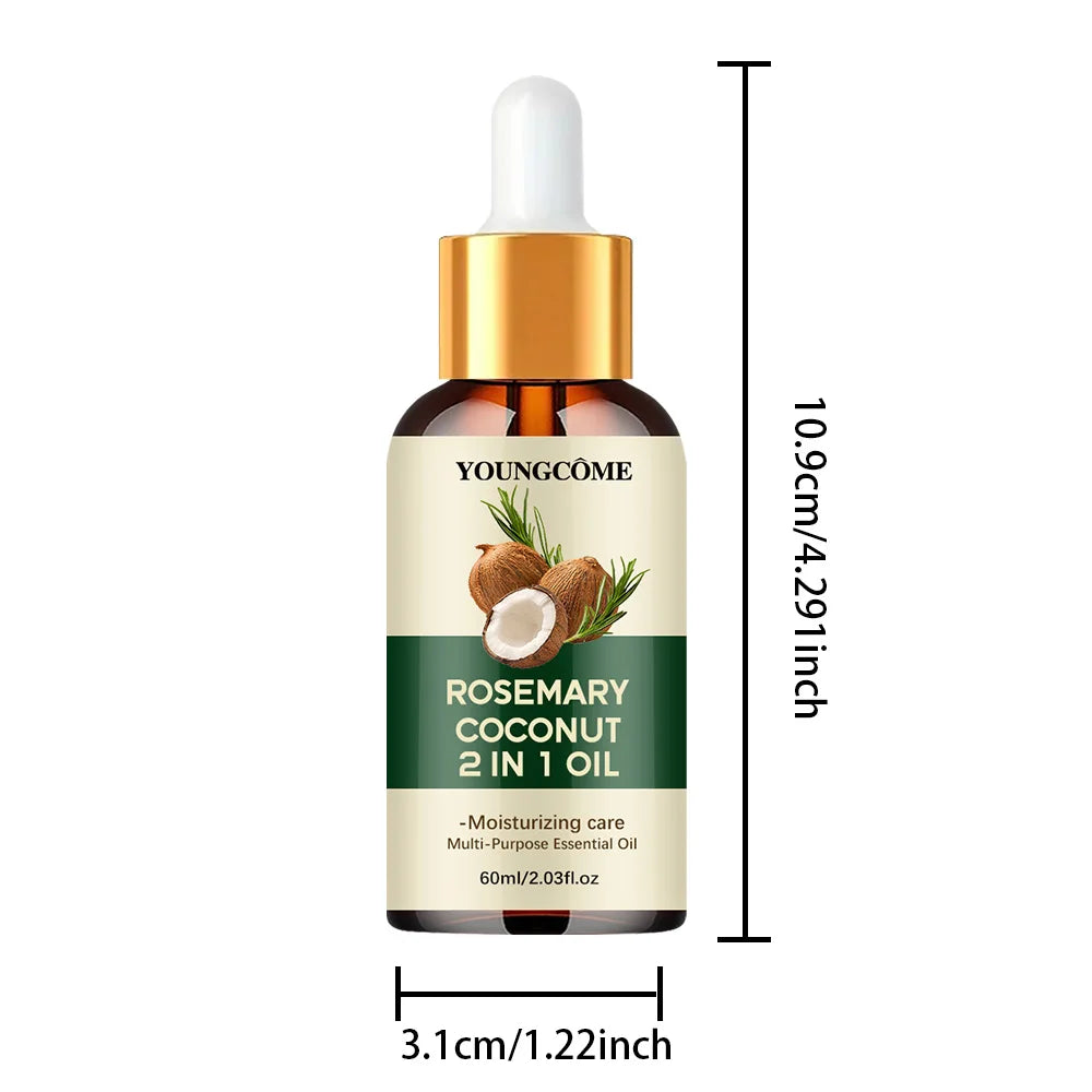 Nourishes Strengthen Hair Treatment Fro Improve Hair Loss And Roots Scalp Hair Care-Rosemary Oil Hair Essential Coconut Oil