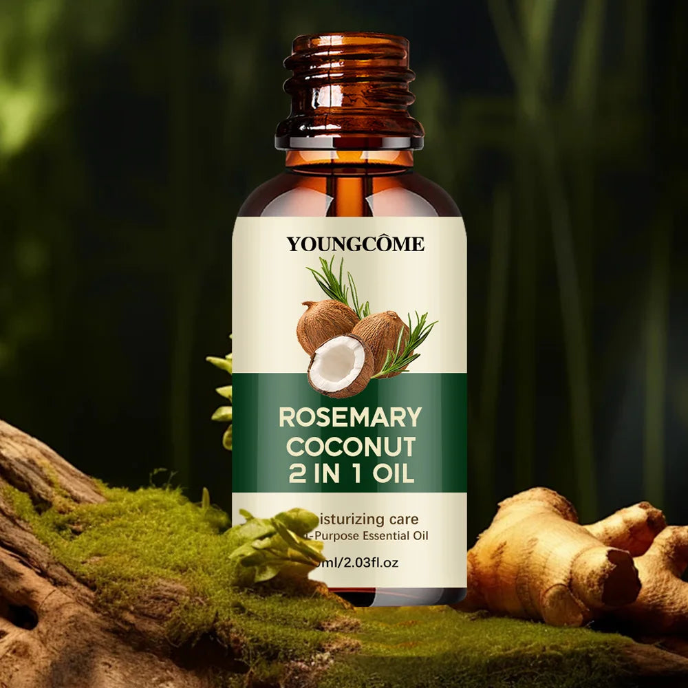Nourishes Strengthen Hair Treatment Fro Improve Hair Loss And Roots Scalp Hair Care-Rosemary Oil Hair Essential Coconut Oil