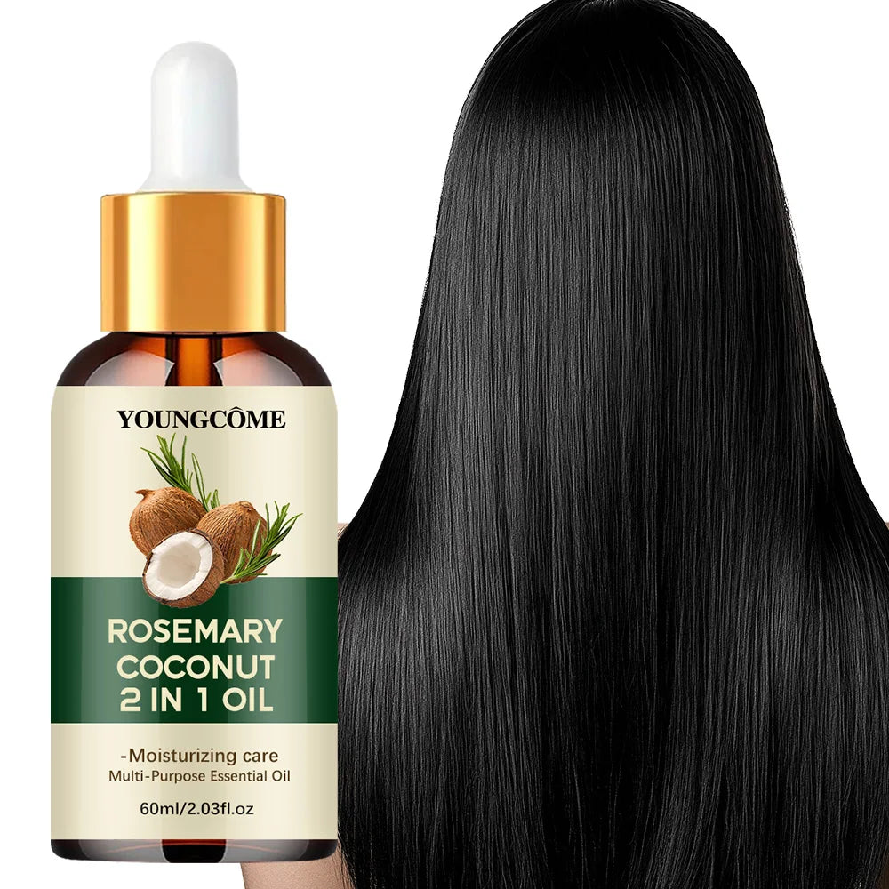 Nourishes Strengthen Hair Treatment Fro Improve Hair Loss And Roots Scalp Hair Care-Rosemary Oil Hair Essential Coconut Oil